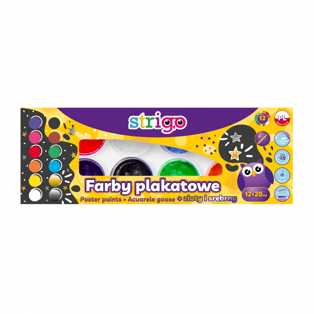 Set 12 Guase Strigo cu Auriu & Argintiu
