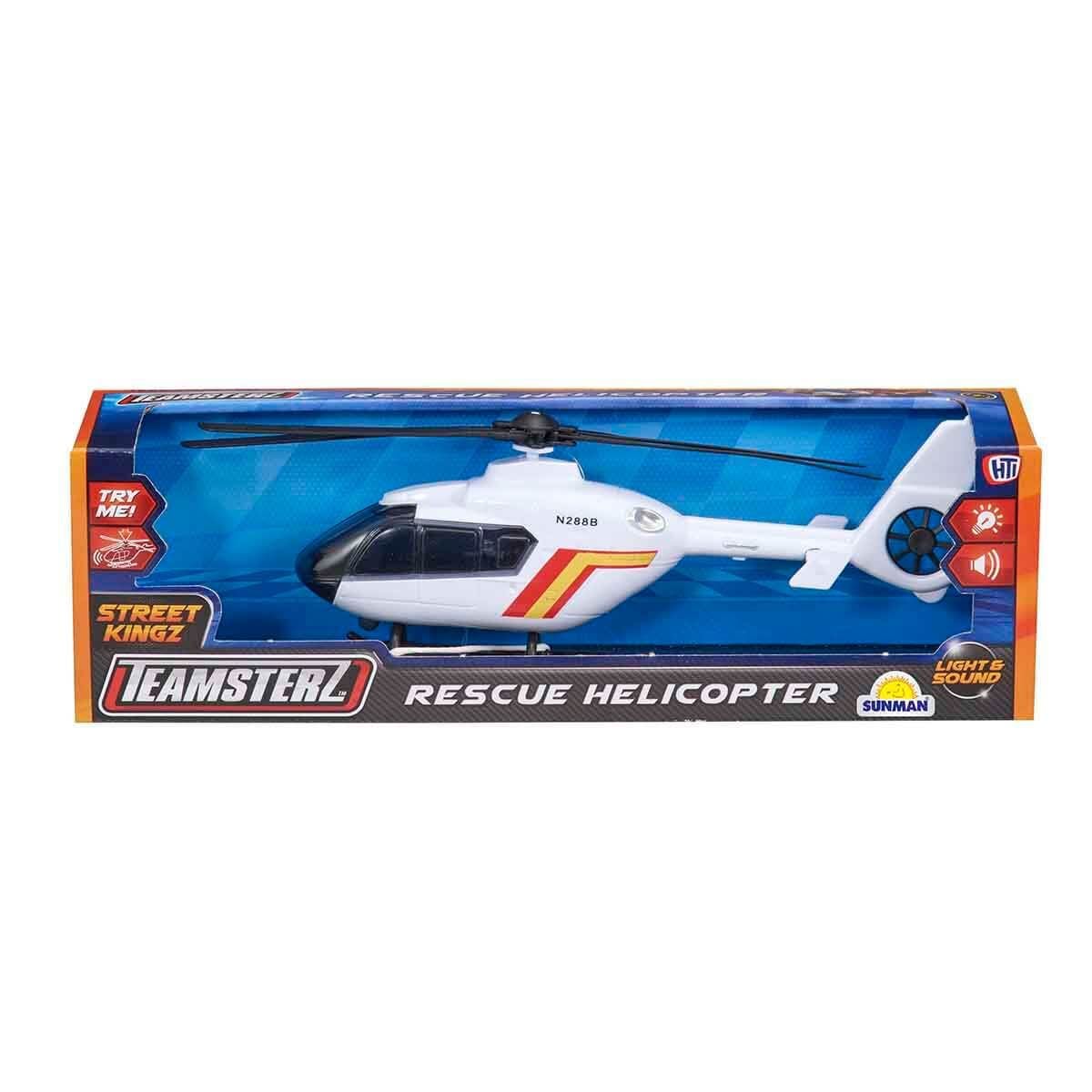 Elicopter Salvare Teamsterz cu Sunete și Lumini