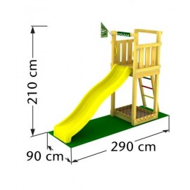 Turn de Joacă JungleGym Tower, cu Tobogan - imagine 4