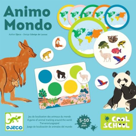 Joc educativ Loto Animo mondo Djeco Animale - imagine 2