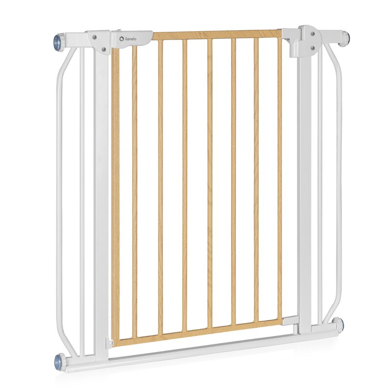 Poarta Siguranta Lionelo Truus Slim 105 cm, Gri - imagine 5