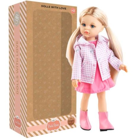 Papusa Rosa Paola Reina 32cm Amigas Roz - imagine 2