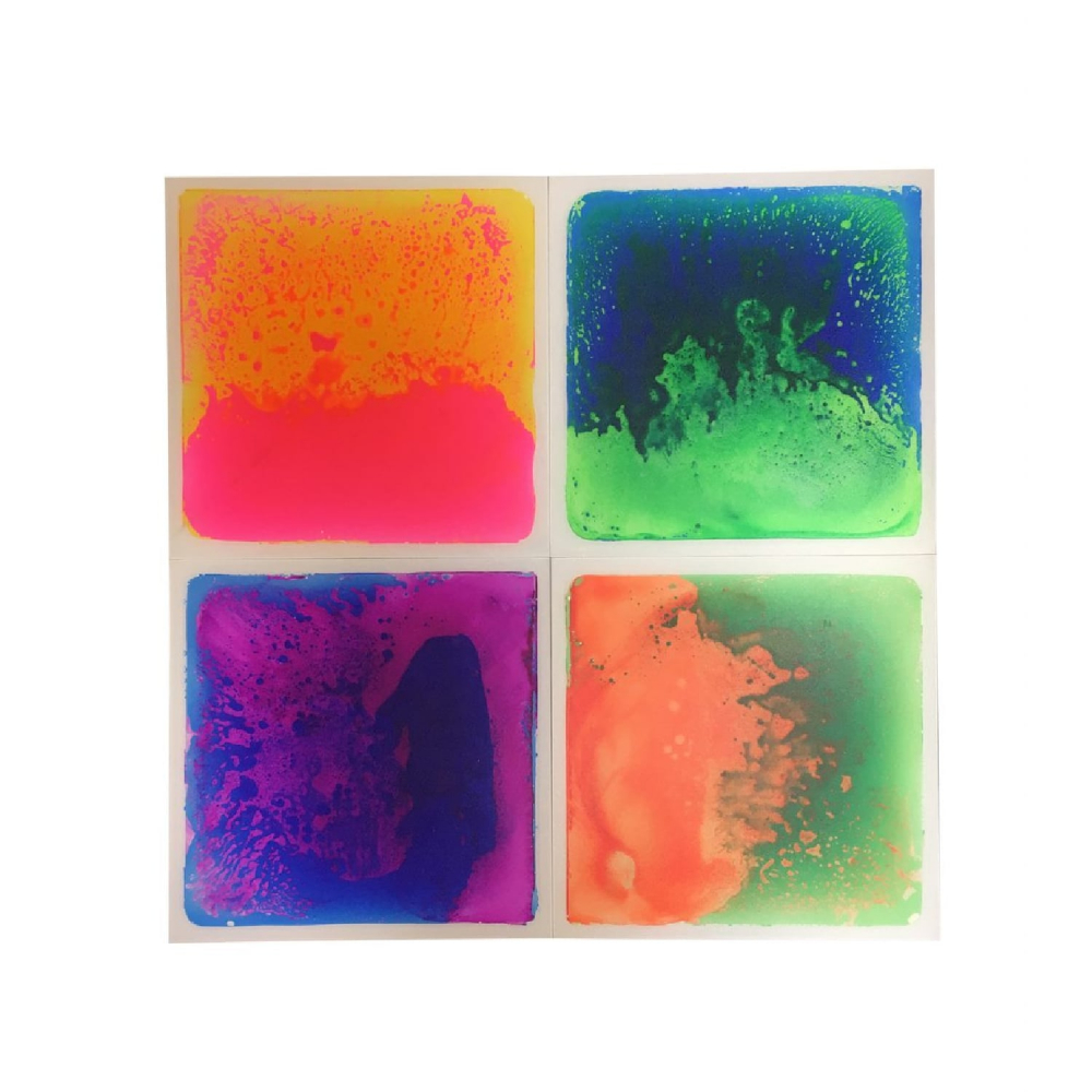 Set 4 Placi Senzoriale UV Playlearn - 40x40cm - imagine 4