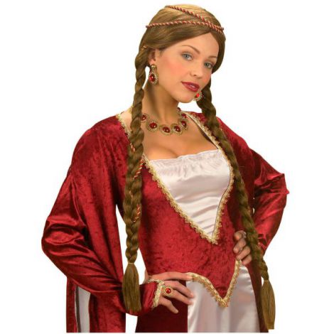 Peruca Printesa Widmann Medievala Saten 140cm