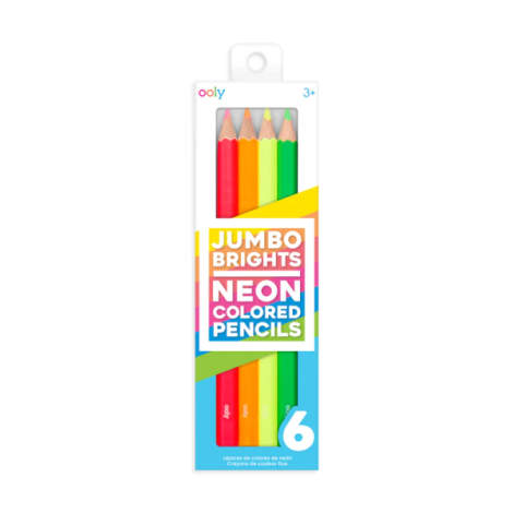 Creioane Neon Jumbo Ooly - Set 6 Culori Vii