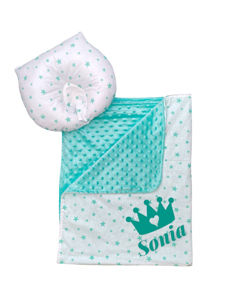 Set 2 Piese Deseda Paturica Mincky și Pernă