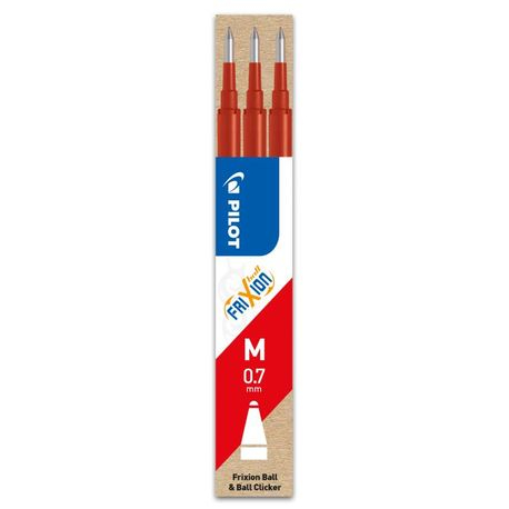 Set 3 rezerve Pilot Frixion Ball 0.7mm roșu