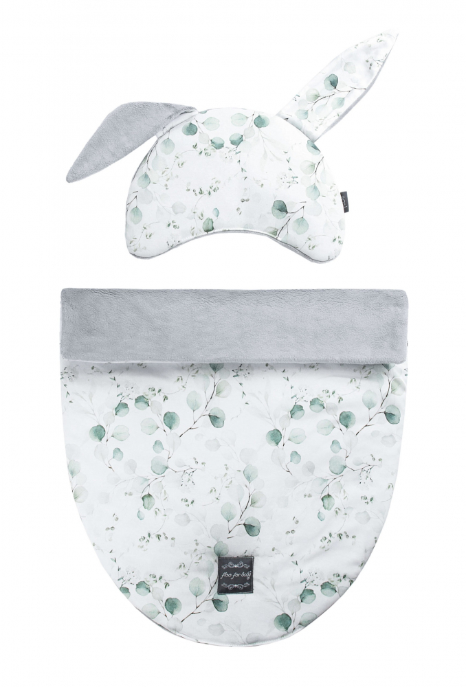 Set Săculeț și Pernuță Floo for Baby Eucalipt
