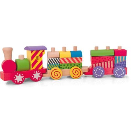 Tren Cuburi Woodyland | Jucărie Educativă Lemn