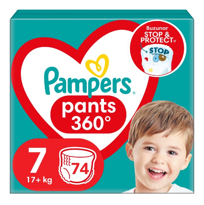 Scutece Pampers Pants M7 17+kg, 74 buc - imagine 7