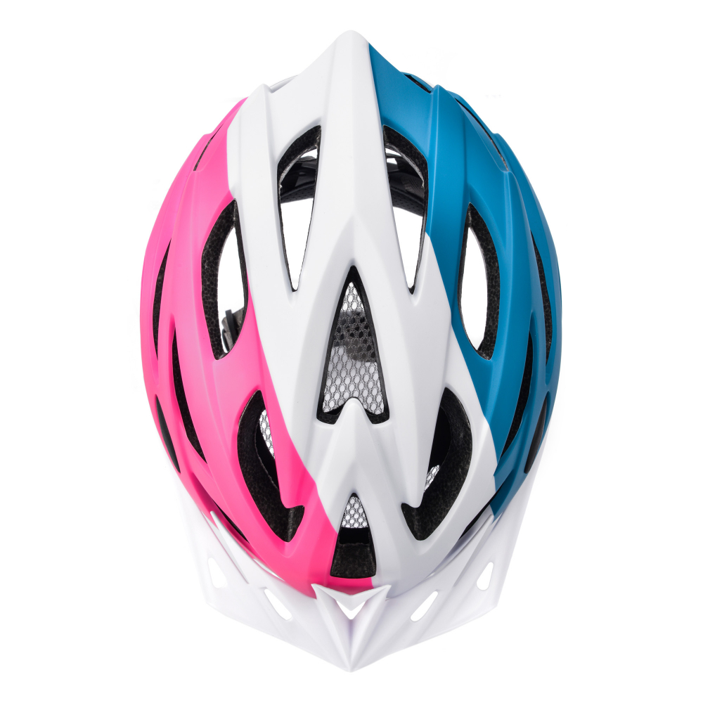 Casca Marven S, Protectie Confortabila, Pink/White/Blue - imagine 3
