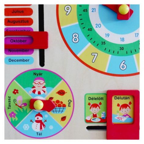Calendar Educativ Lemn Fakopancs - Anotimpuri - imagine 2