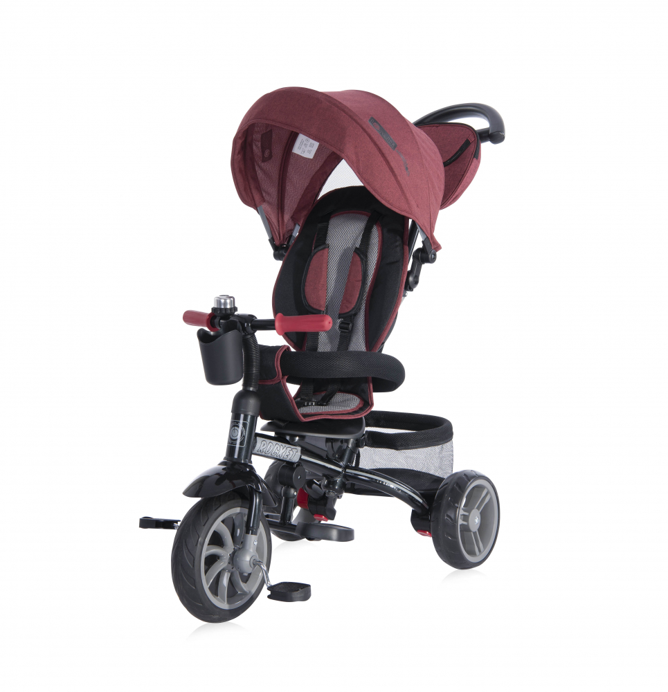 Tricicleta Lorelli Rocket Red Black 6 in 1 - imagine 3