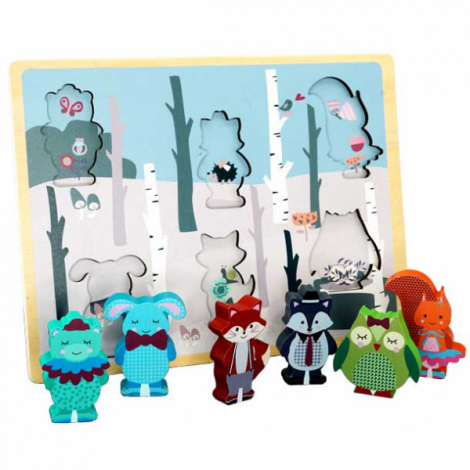 Forest Friends Puzzle Barbo Toys - Joc Educațional