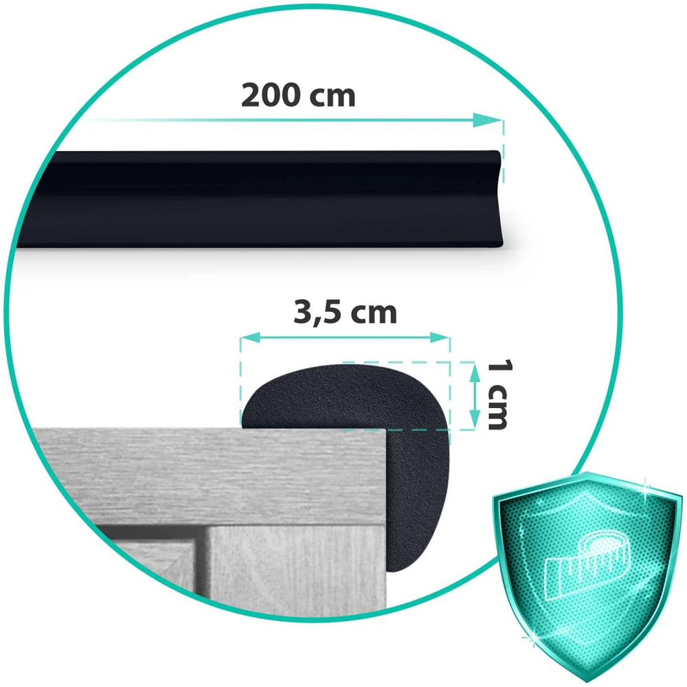Rola Protectie Margini Ricokids 2m Negru - imagine 7
