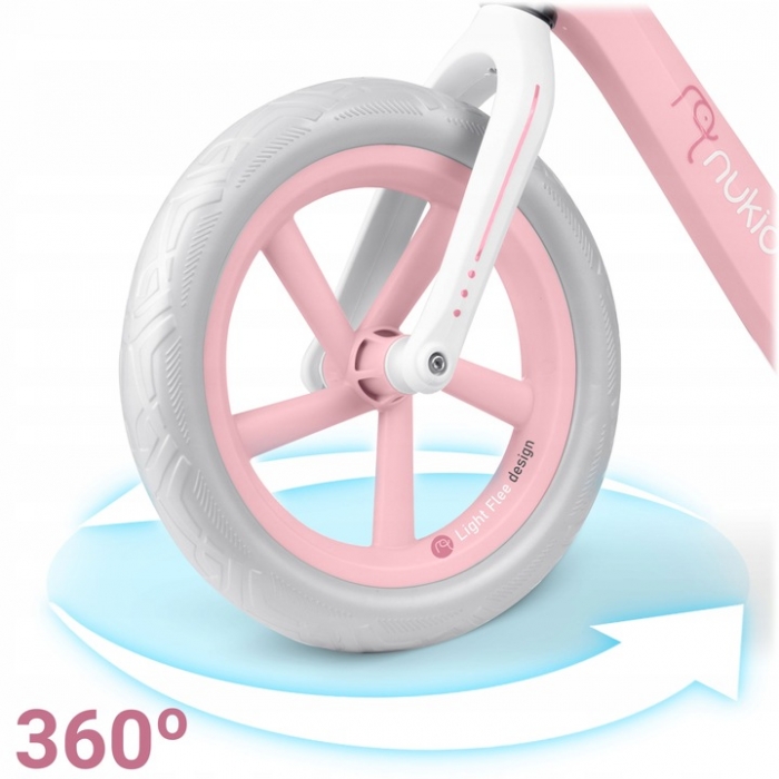 Bicicletă Fără Pedale Nukido Roz | Dezvoltă Echilibrul - imagine 3