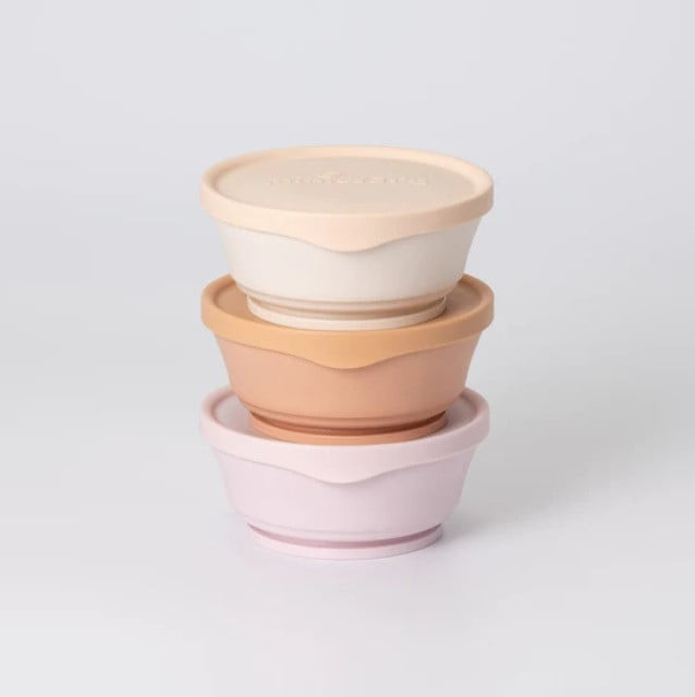 Set 3 boluri Miniware cu capac, pentru hrana bebelusi - imagine 2