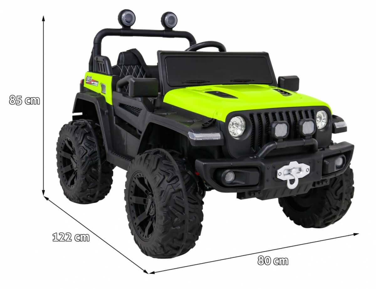 Mașinuță Electrică OFF-ROAD 4X4 Verde | Autokids - imagine 2