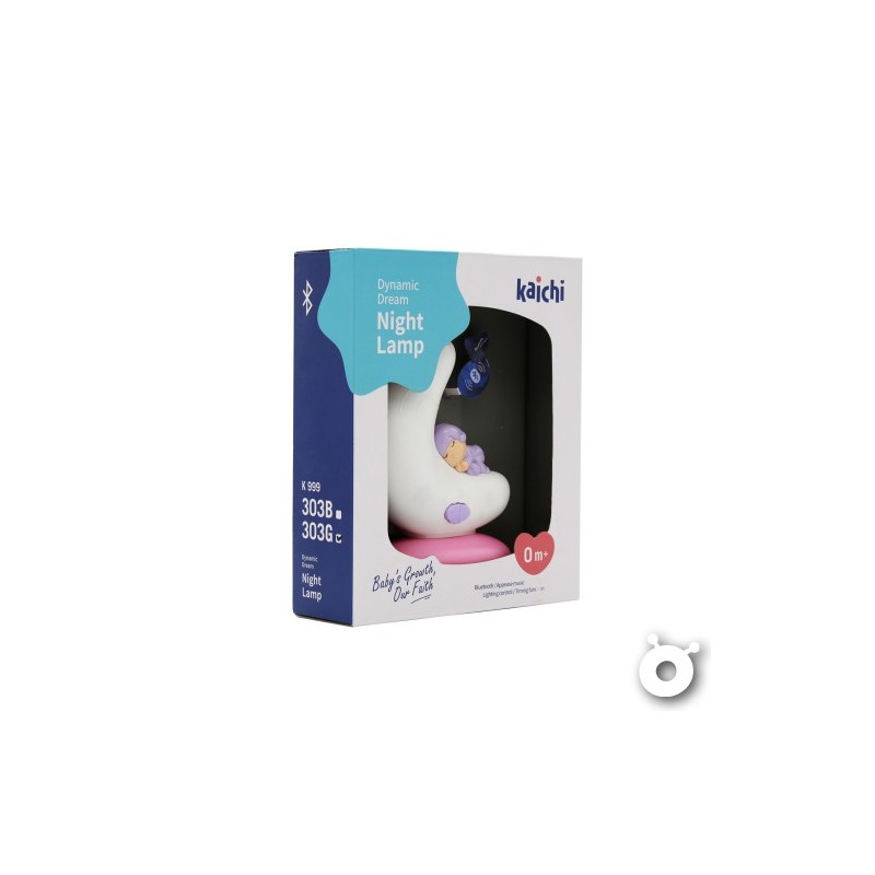 Lampă Veghe Bluetooth Pink Moon Kaichi - imagine 2