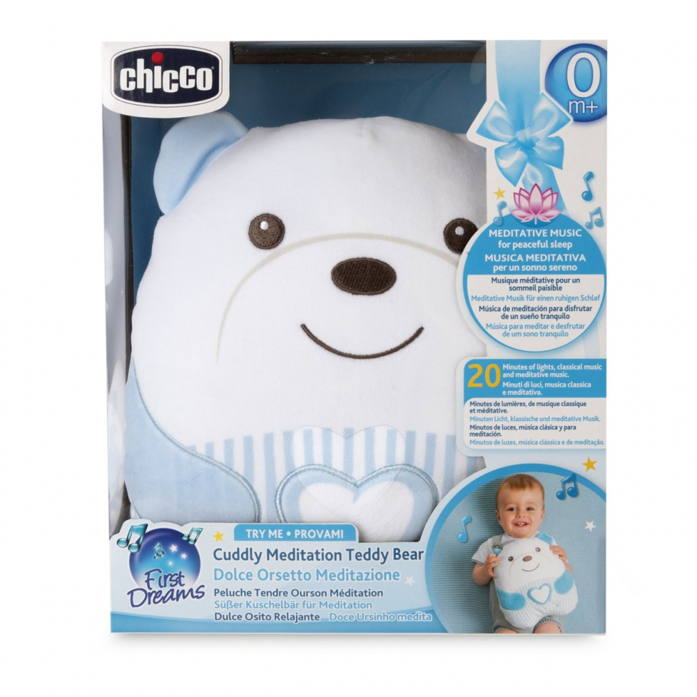 Ursulet Chicco First Dreams Blue - Muzică și Lumină - imagine 4
