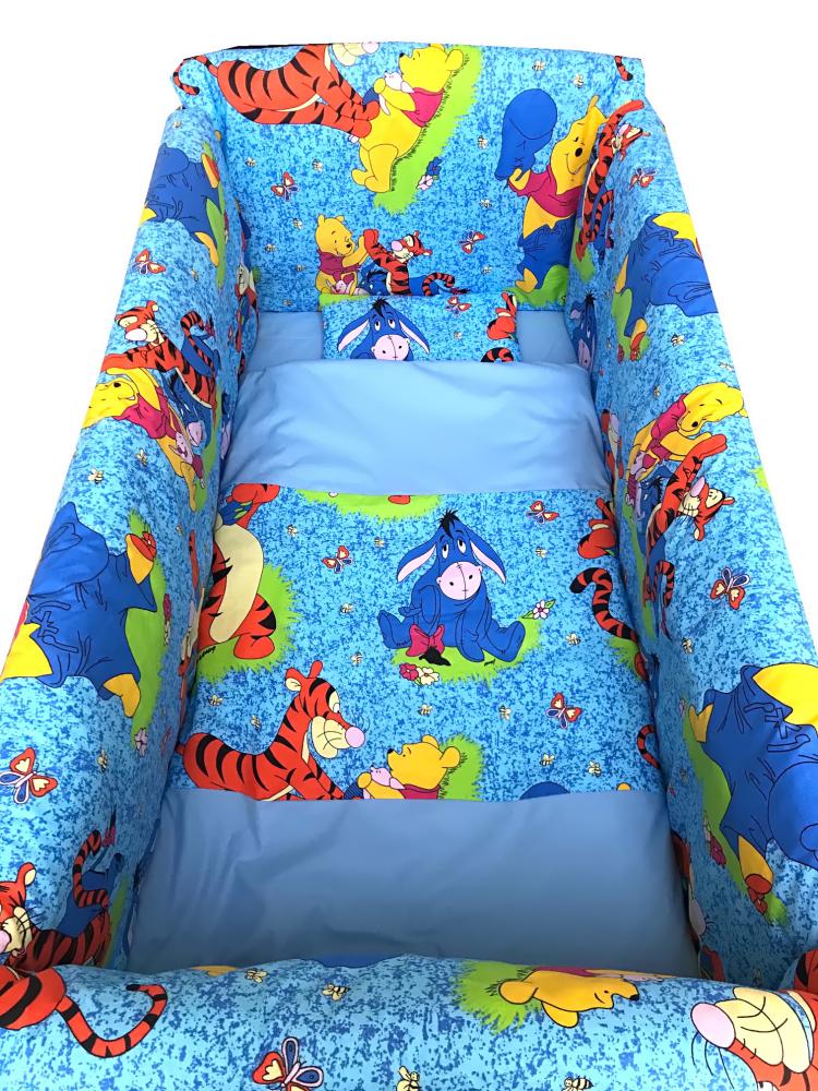 Lenjerie pat Maxi Aiurila Deseda, 7 piese, Albastru