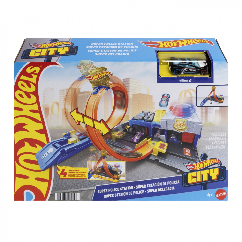 Hot Wheels Super Stație de Poliție - Set Joacă