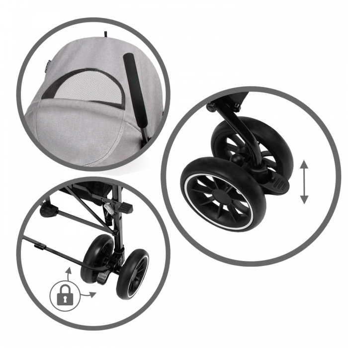 Carucior Sport Kidwell Nelli - Gri Grafit - imagine 11