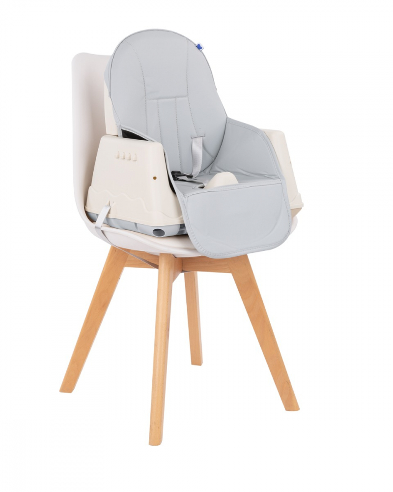 Scaun Masa KikkaBoo 3in1 Creamy Grey, Ergonomic - imagine 8