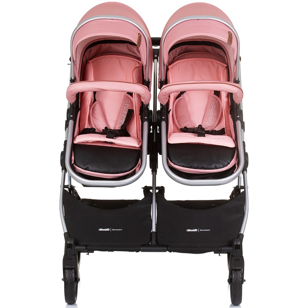 Carucior Gemeni Chipolino Duo Smart 3 in 1, Flamingo - imagine 4