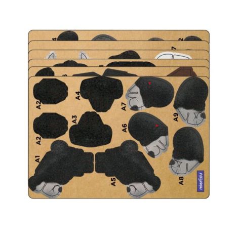 Puzzle 3D Gorila Sunet Mieredu - imagine 3