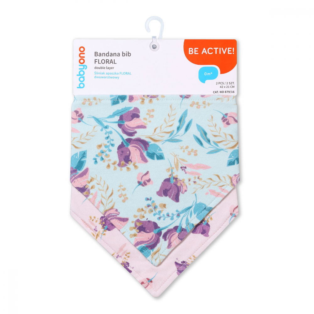 Set 2 Bavete Babyono Bandana Floral - imagine 5