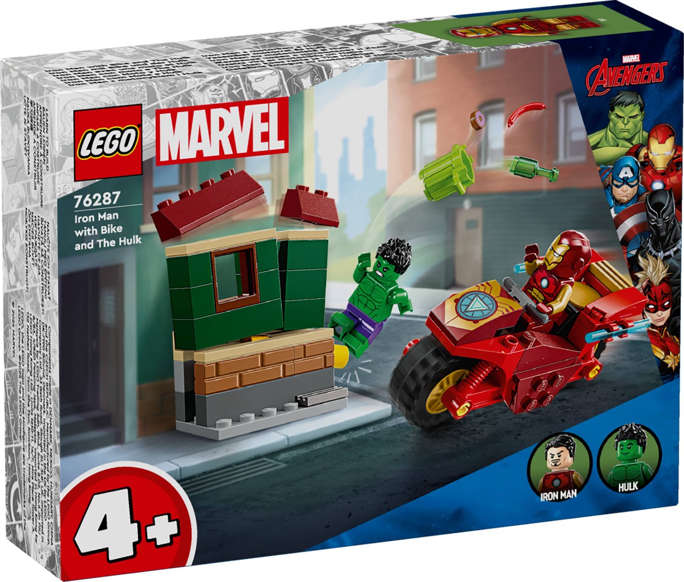 LEGO 76287 Iron Man si Hulk