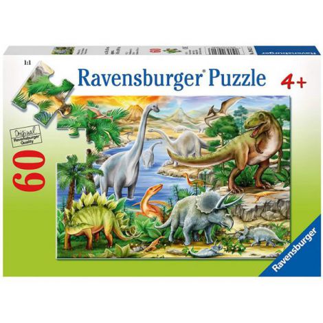 Puzzle Viața Preistorică Ravensburger 60 piese
