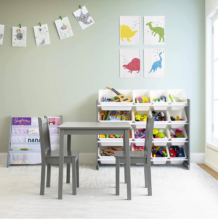 Set Masa si 2 Scaune Ginger Home Gri | Sigur & Rezistent - imagine 6