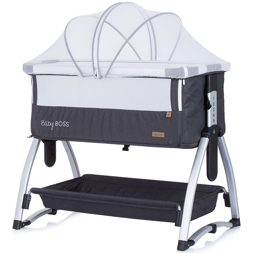 Patut Co-Sleeper Chipolino Baby Boss Anthracite