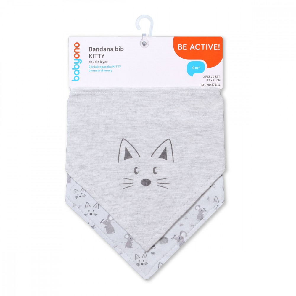 Set 2 Bavete Bandana Babyono Pisicuta - imagine 6