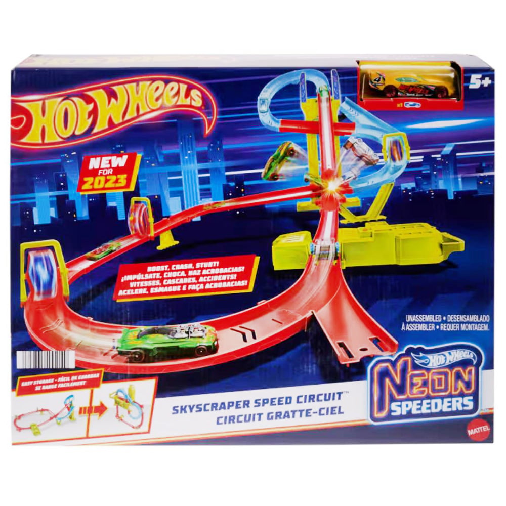 Hot Wheels Circuit Neon - Viteză Spectaculoasă