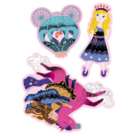 Set Felicitari Printese Scratch Art Avenir - imagine 5