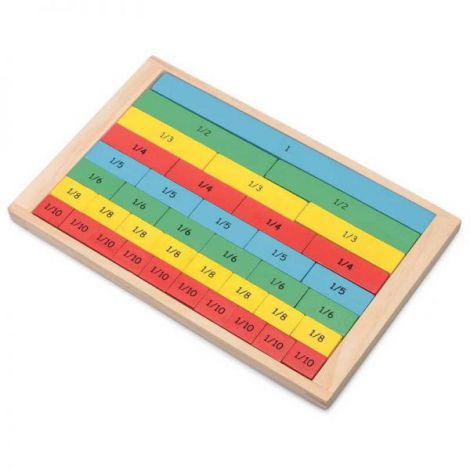 Set Fracții Colorate Tobar | Jucării Matematică Lemn - imagine 2