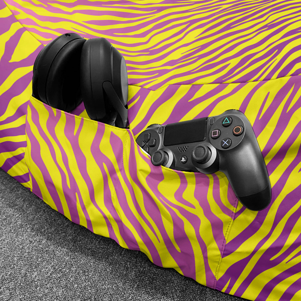 Fotoliu Puf XL Zebra Updeco | Relaxare Maximă - imagine 5