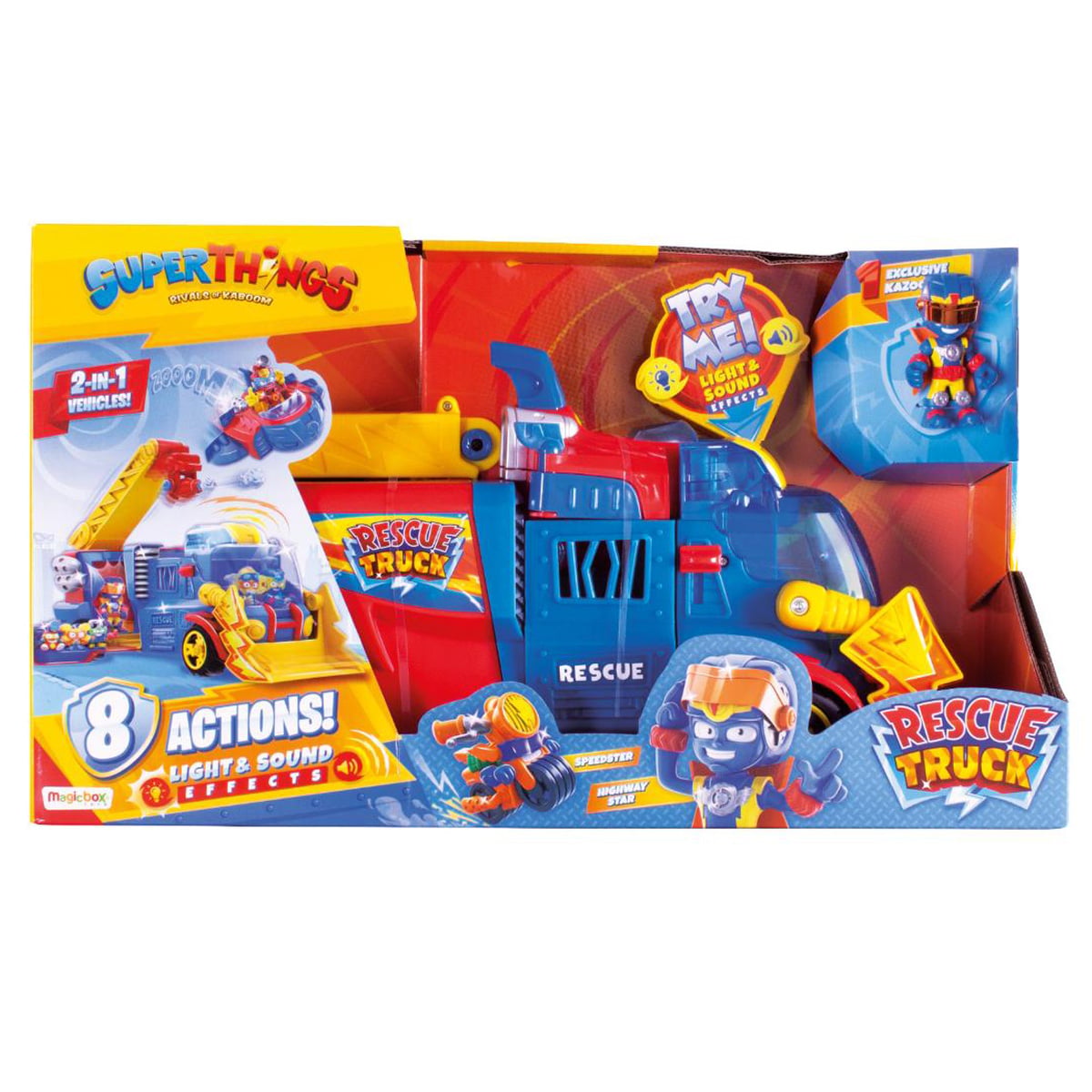Set Camion SuperThings Rescue Truck 2 in 1 si Figurina