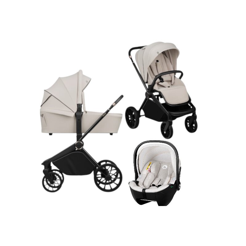 Carucior 3 in 1 Lionelo Mika Plus cu ventilatie 3D