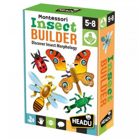 Headu Montessori Joc Construcție Insecte - imagine 2