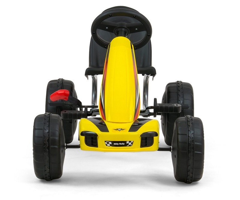 Kart Pedale Milly Mally Viper Galben, +3 Ani - imagine 2