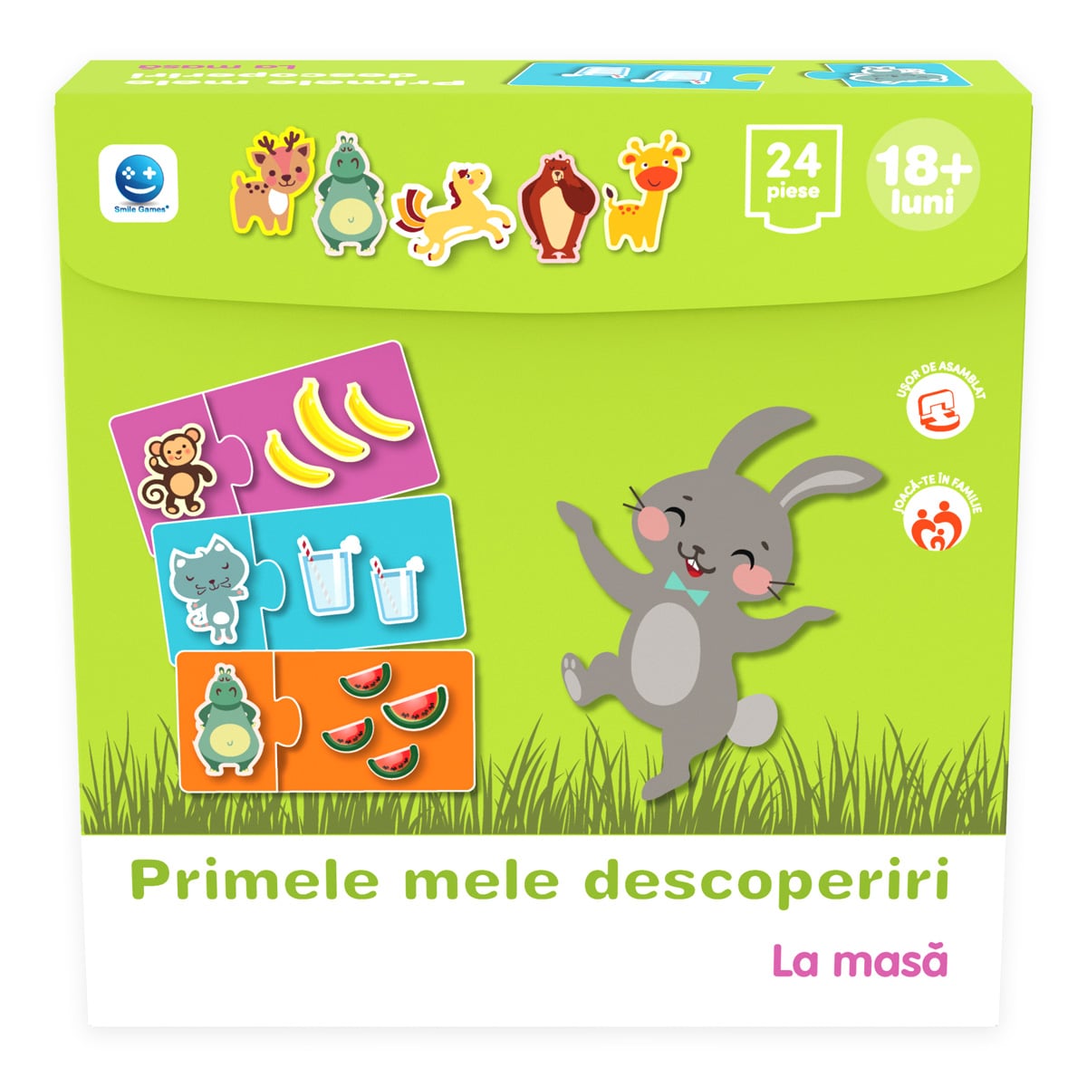 Puzzle La masa Smile Games | 24 piese educativ