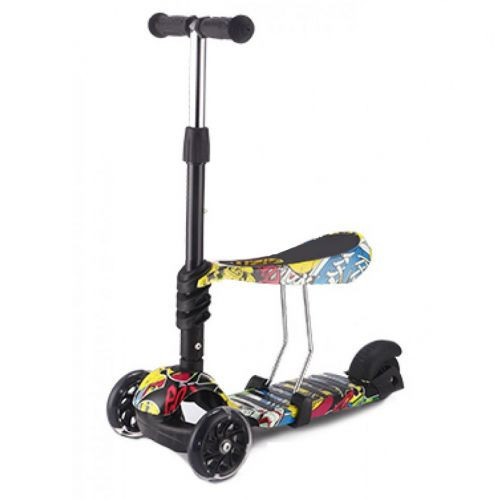 Trotineta 3 in 1 Kikkaboo Ride and Skate Train - imagine 6