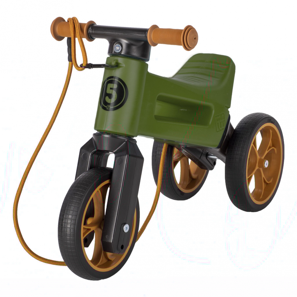 Funny Wheels Rider SuperSport 2 în 1 Khaki, 18+ luni - imagine 3