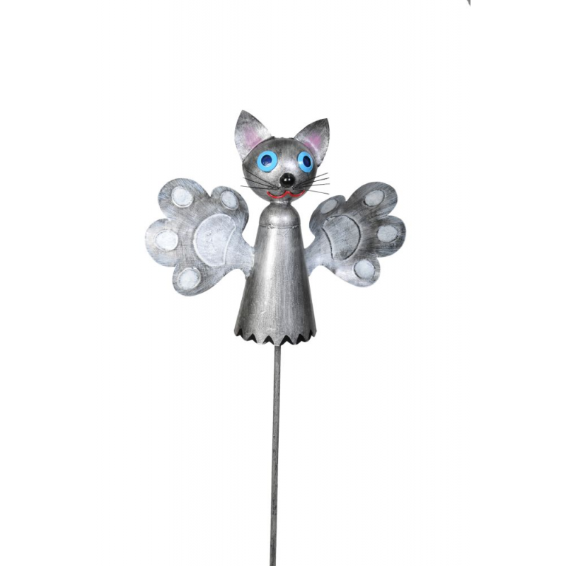 Decorațiune Grădină Pisicuță Metal Model Morișcă - imagine 4