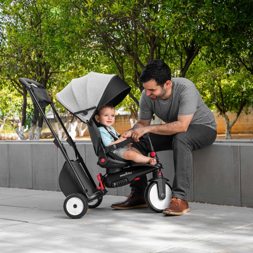 Smart Trike STR7 Vibe Grey, Ultrapliabilă 6Luni+ - imagine 3