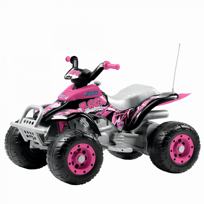 Peg Perego Corral T-Rex Pink, Masina Electrica 3+ Ani